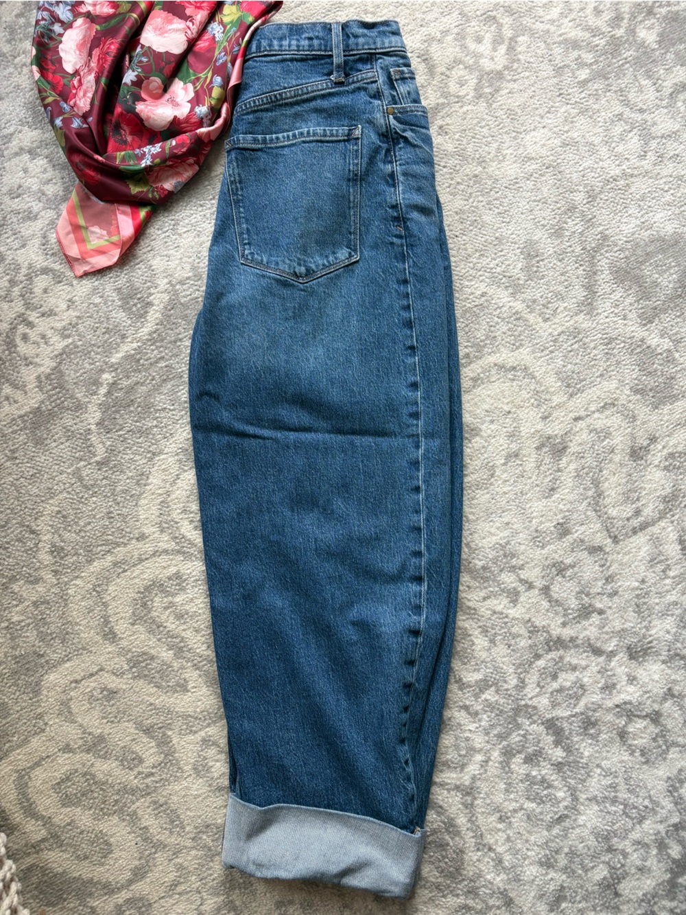 a.n.a Women's Boyfriend Jeans in Blue Wash